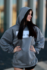 One Day Hoodie (Grey with White Billboard)